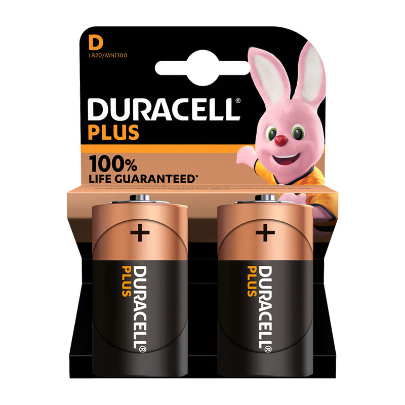 Batterie DURACELL PLUS ALKALINE Mono LR20 - D Batterie DURACELL PLUS ALKALINE Mono LR20 - D