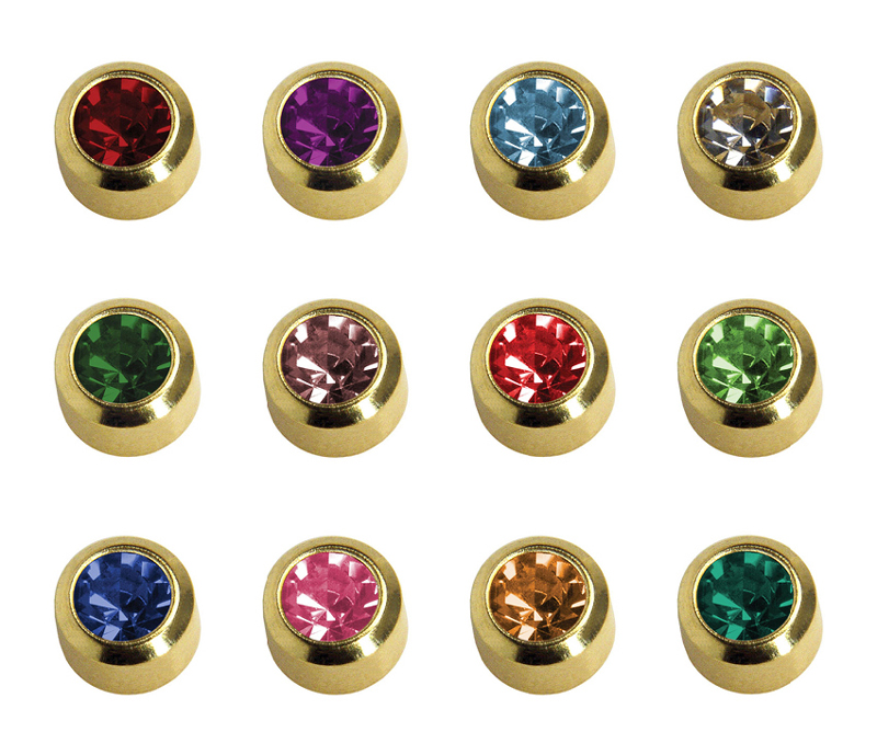 Medico ear studs, yellow