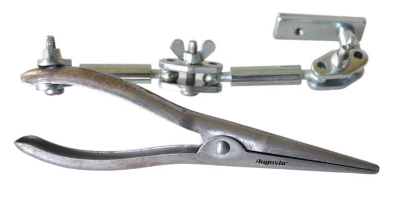 Zange mit Gelenk komplett montiert