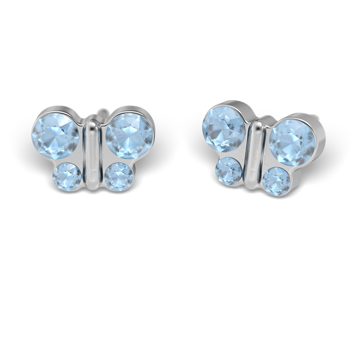 System 75 ear studs, white