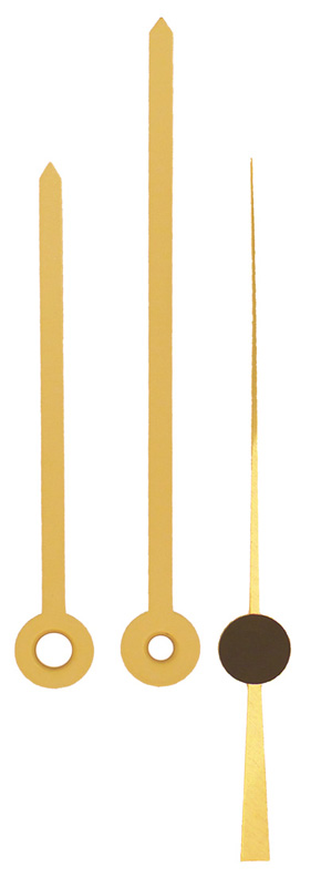 Lancette per movimenti radiocontrollati, gialle, 90/70 mm Lancette per movimenti radiocontrollati, gialle, 90/70 mm