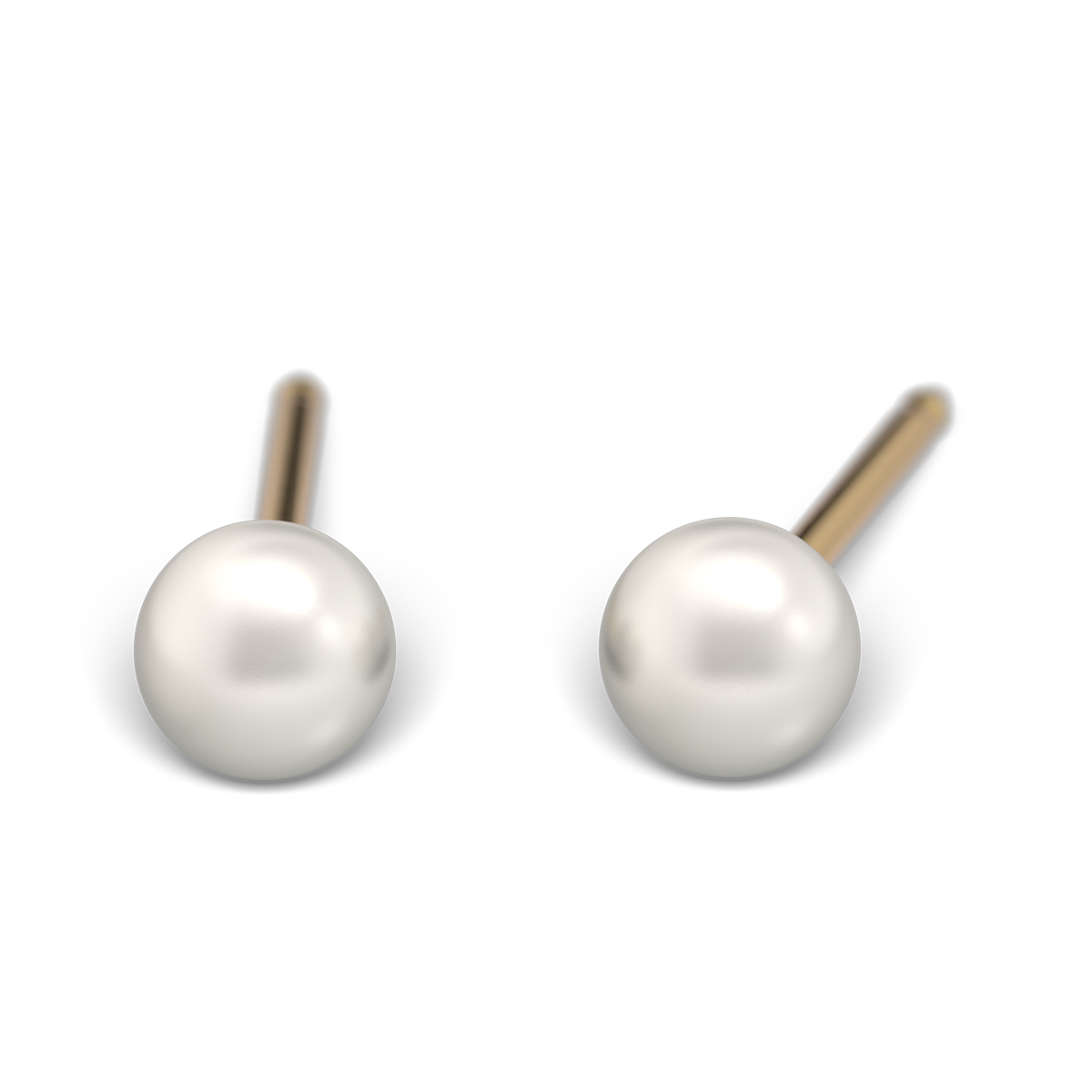 System 75 ear studs, gold plated