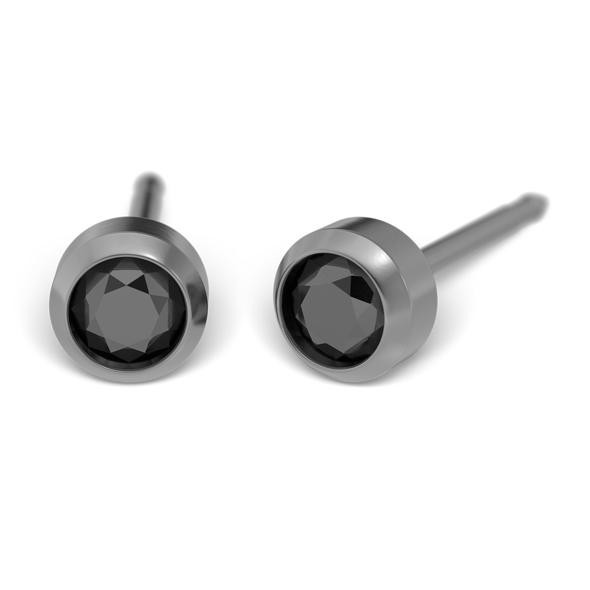 System 75 ear studs, titanium