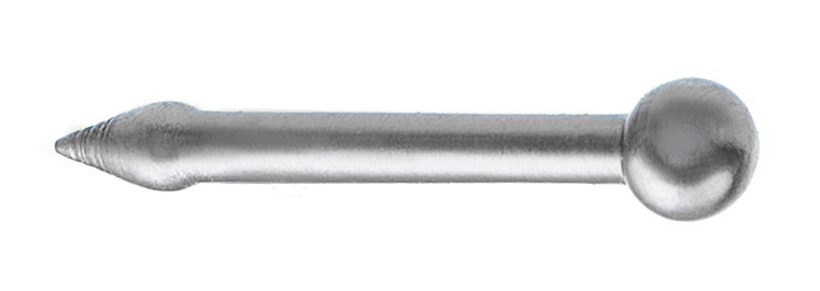 Nose piercing stud, titanium white