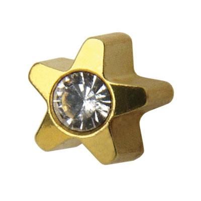 Medico ear studs, yellow