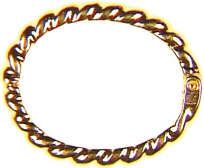 Chain clips large, oval grooved, silver Chain clips large, oval grooved, silver