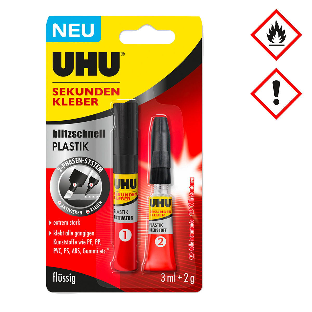 Uhu superglue superfast for plastic
