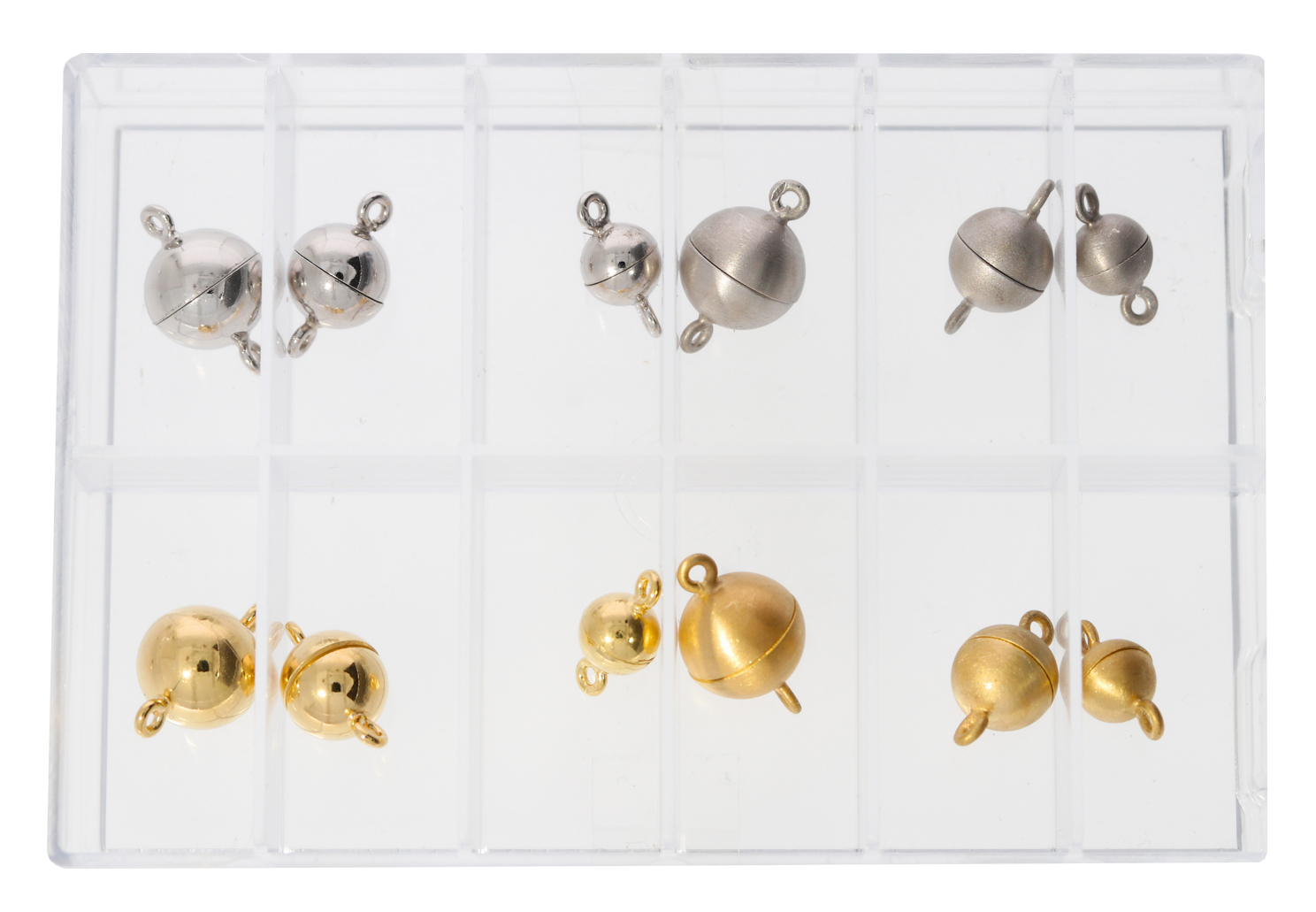 Sortiment Magnetschließen Kugel 6 - 10 mm Sortiment Magnetschließen Kugel 6 - 10 mm