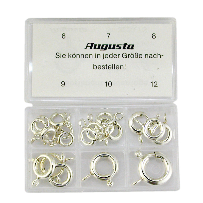 Assortment spring rings without collar 6 - 12 mm Assortment spring rings without collar 6 - 12 mm