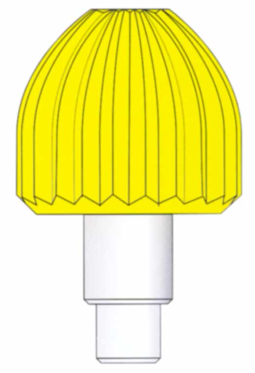 Corona a vite dorata con tubo e guarnizione