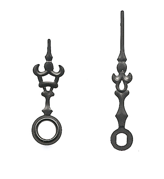 Großuhrzeiger schwarz 35/25 mm