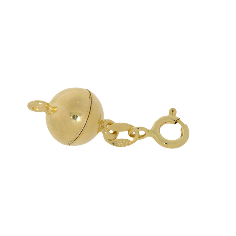 Magnetic clasps, ball with spring ring