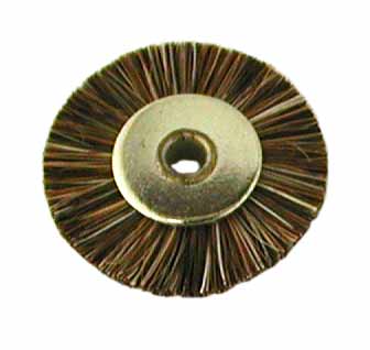 Spazzolino circolare, non montato, crine grigio