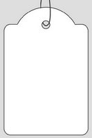 Cardboard labels with twine white