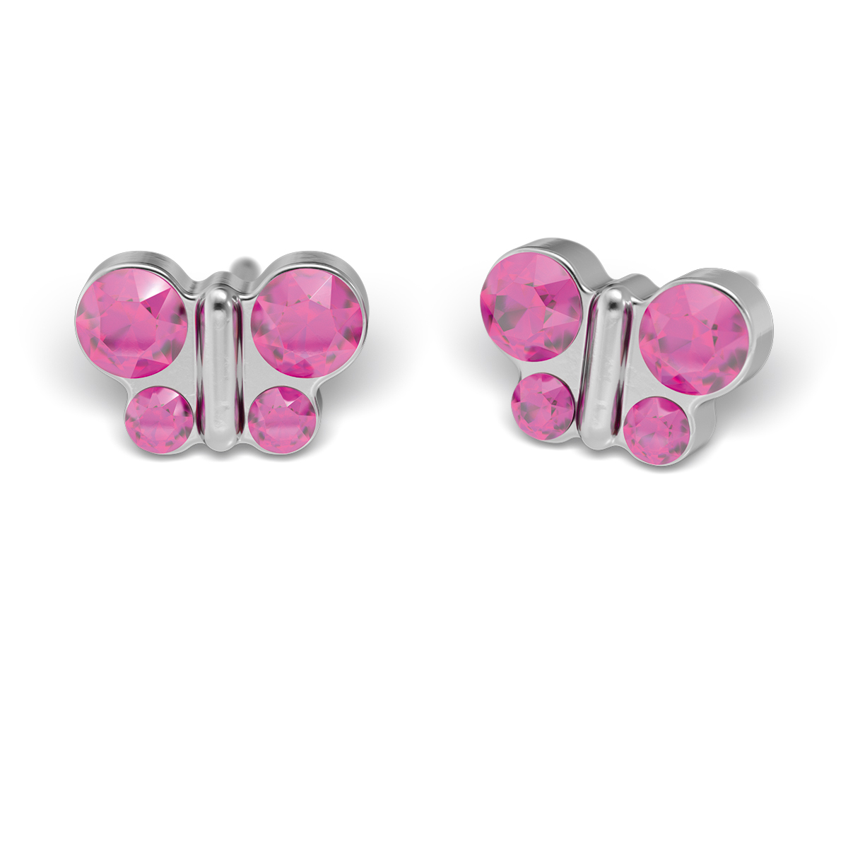 System 75 ear studs, white