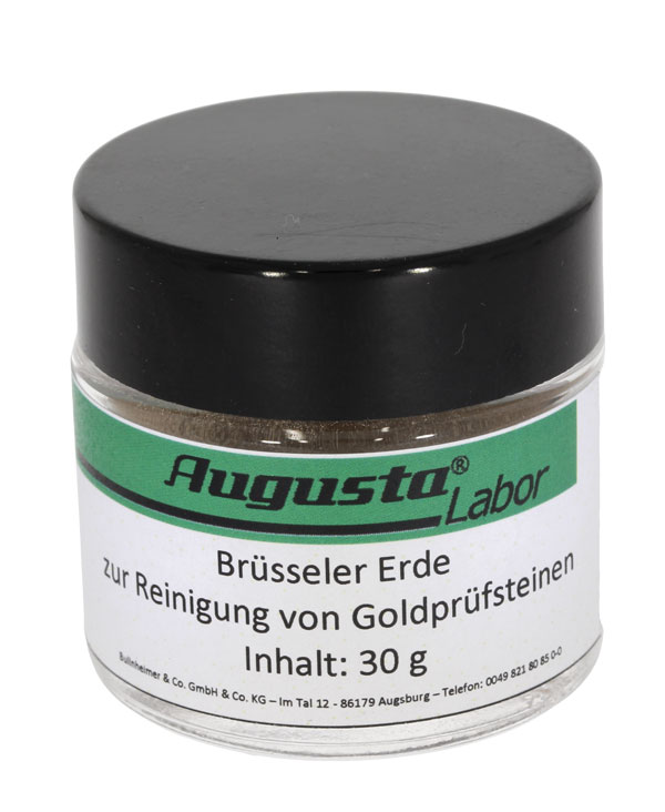 Brussels earth for cleaning gold touch stones