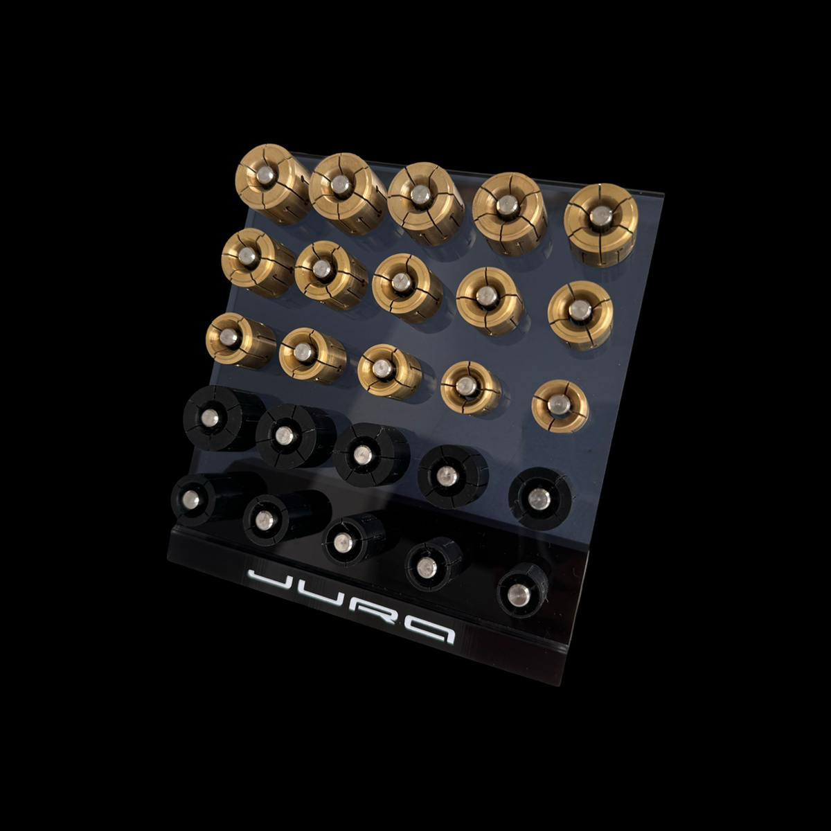 Set di pinze JURA con 10 pinze in plastica e 15 pinze in ottone Set di pinze JURA con 10 pinze in plastica e 15 pinze in ottone