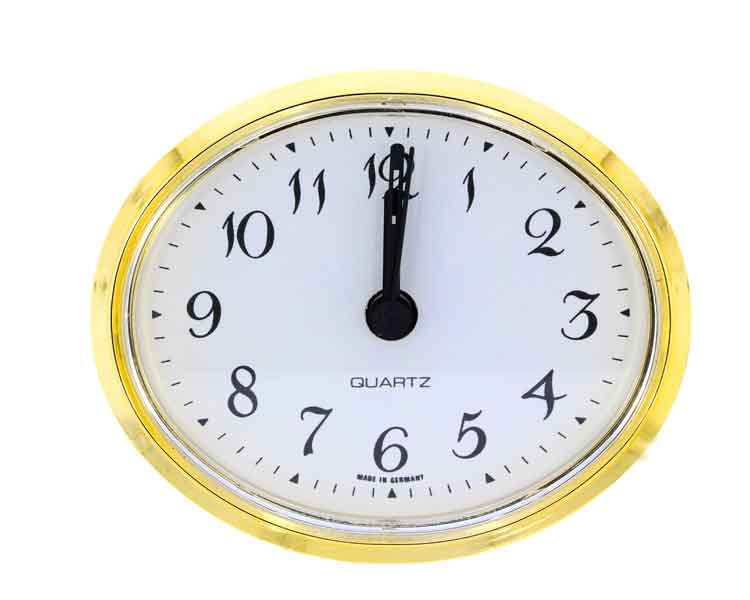 Inseration clock oval 64/80 mm