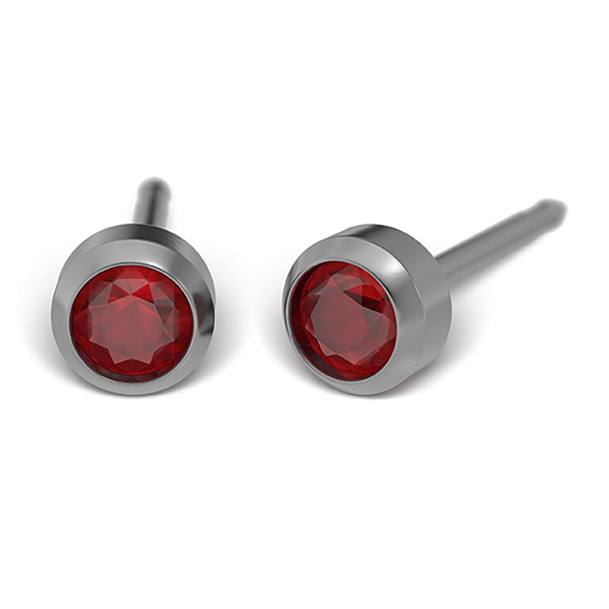 System 75 ear studs, titanium