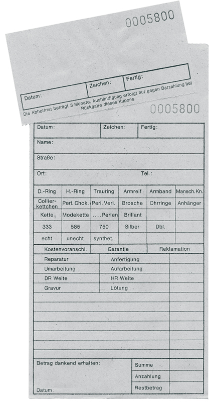 Buste per riparazioni gioielli 185,00 X 100,00 mm