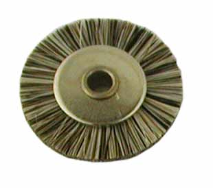 Spazzolino circolare, non montato, pelo di capra