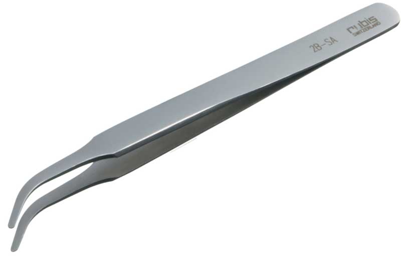 Rubis tweezer inox no. 2B