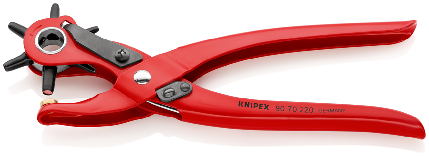 KNIPEX pinza a fustella, 220 mm, Ø 2 - 5 mm KNIPEX pinza a fustella, 220 mm, Ø 2 - 5 mm