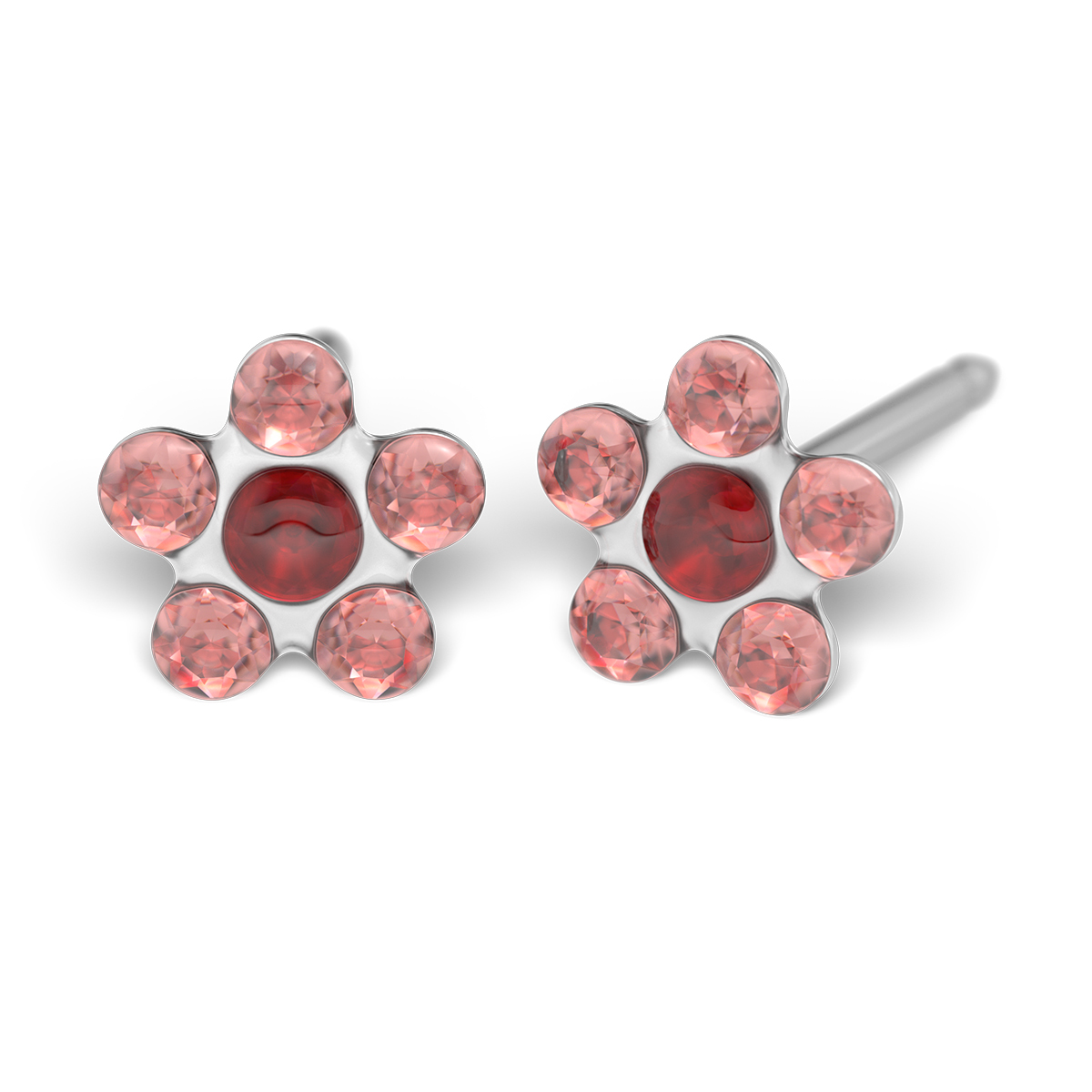 System 75 ear studs, white