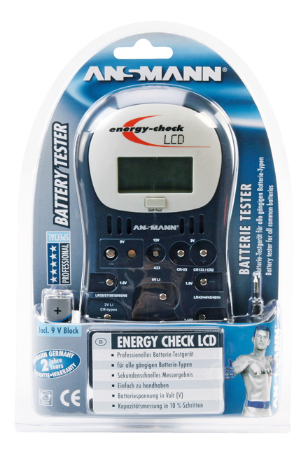 Ansmann battery tester energy check LCD