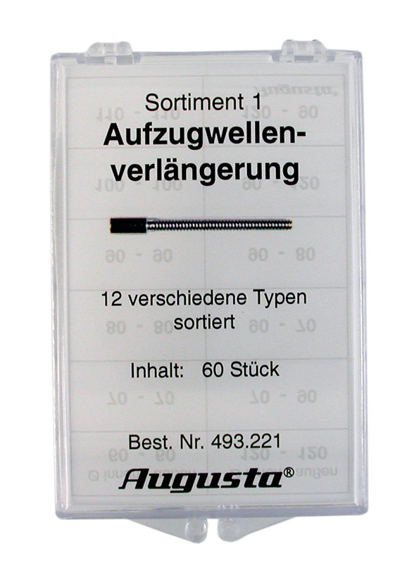 Sortiment Aufzugwellenverlängerungen Sortiment Aufzugwellenverlängerungen