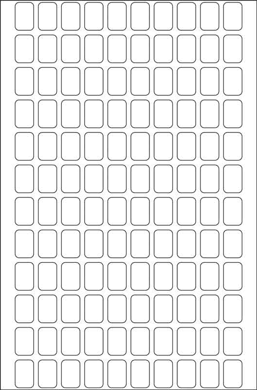 Adhesive labels white