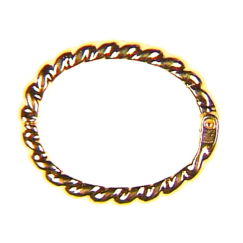 Chain clips large, oval grooved, silver gold plated Chain clips large, oval grooved, silver gold plated