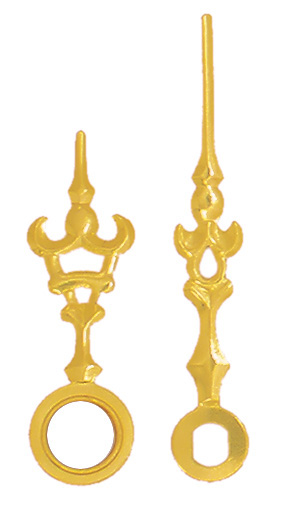 Lancette per movimenti al quarzo, gialle, 35/25mm Lancette per movimenti al quarzo, gialle, 35/25mm