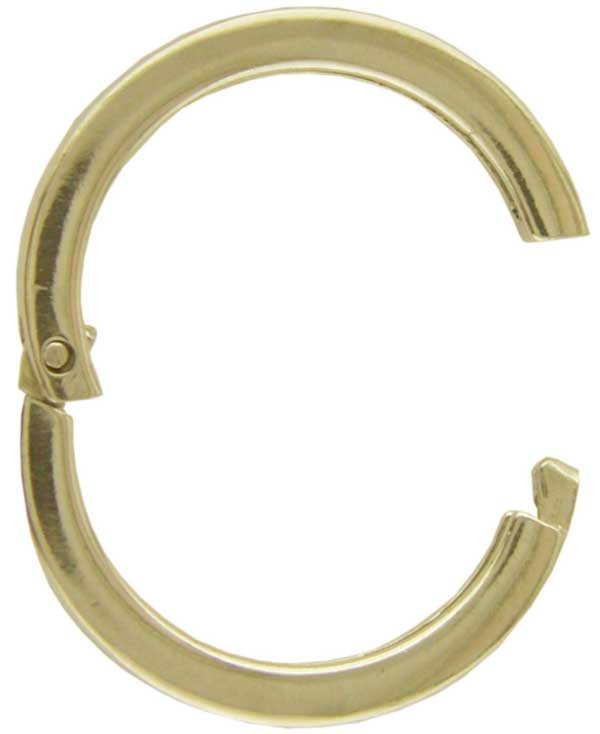 Chain clips large, round, plain, silver