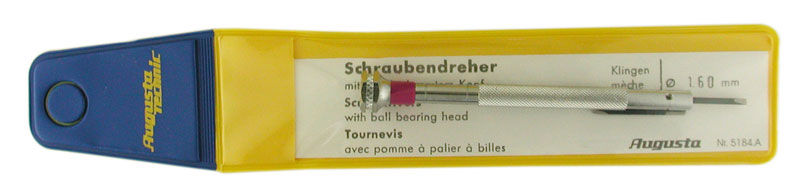 Screwdriver for slotted screws