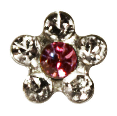 System 75 Kids line ear studs, white