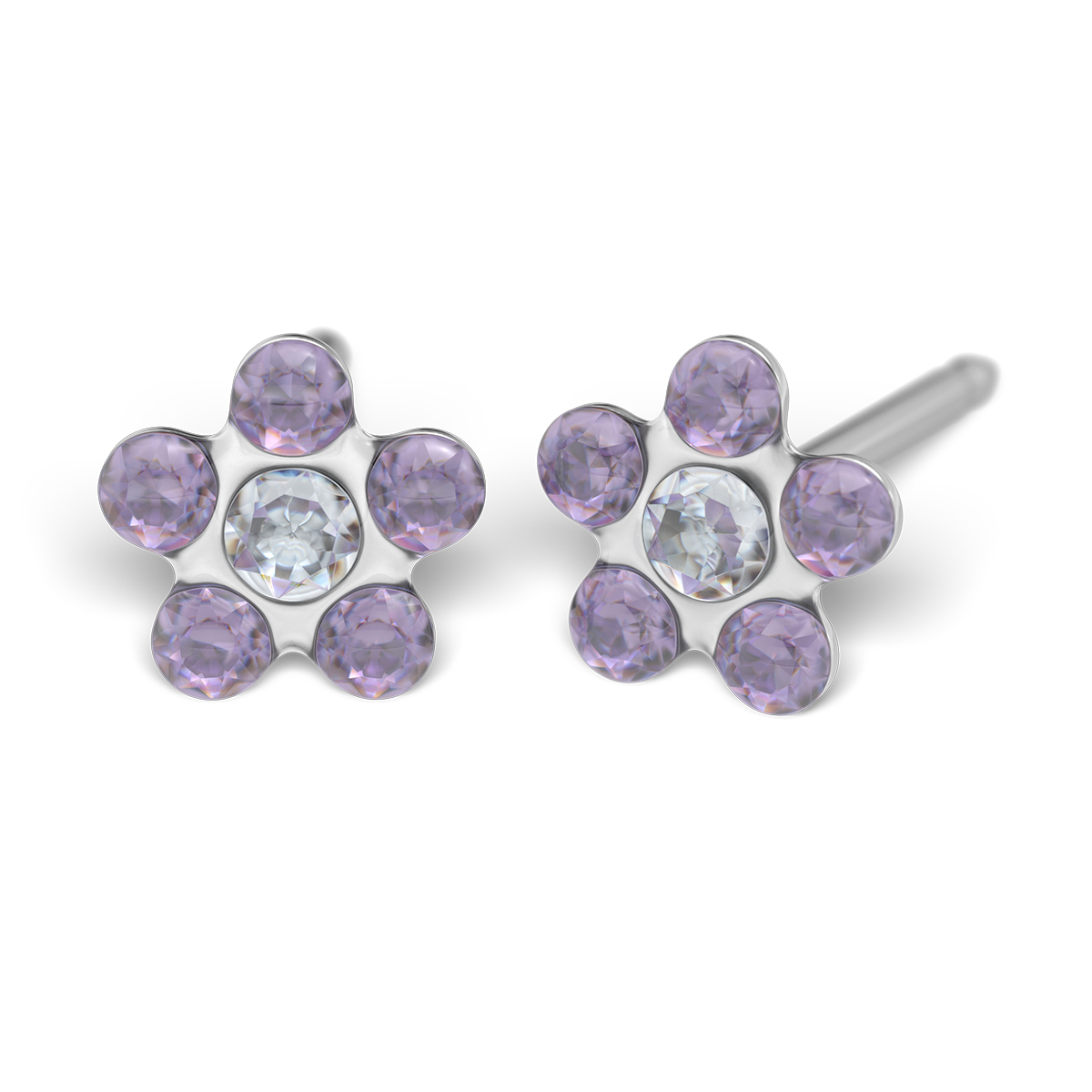 System 75 ear studs, white