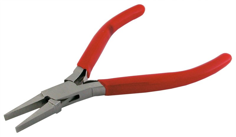 Pinza in acciaio, becchi piatti lisci, 115 mm Pinza in acciaio, becchi piatti lisci, 115 mm
