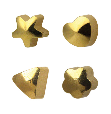 Medico ear studs, yellow