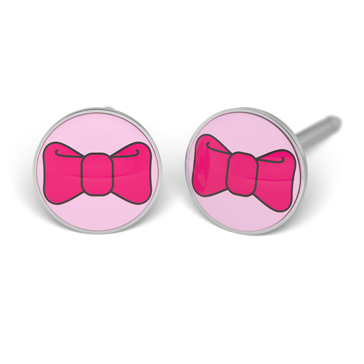 System 75 ear studs, white