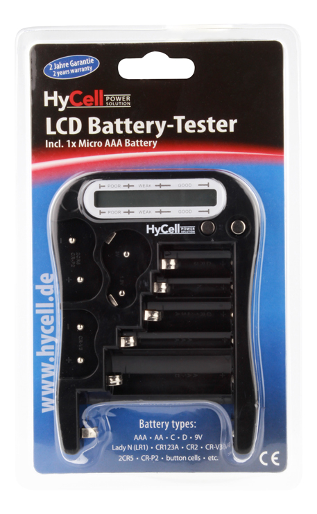 HyCell battery tester
