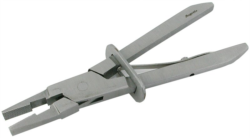 Morsetto a pinza in acciaio lucido 130 mm Morsetto a pinza in acciaio lucido 130 mm