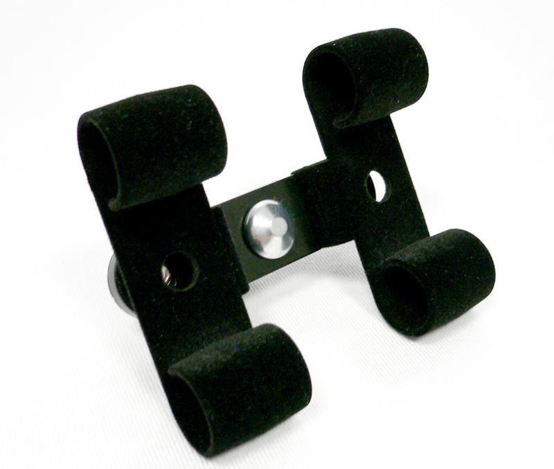 Double watch retaining clip plastic