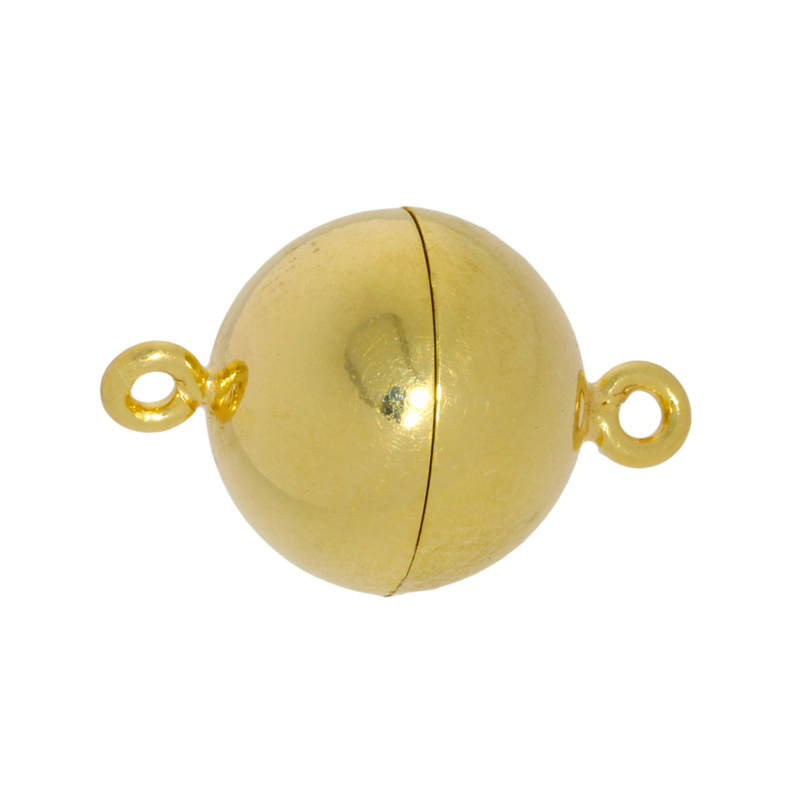 Magnetic clasps, ball silver gold plated Magnetic clasps, ball silver gold plated